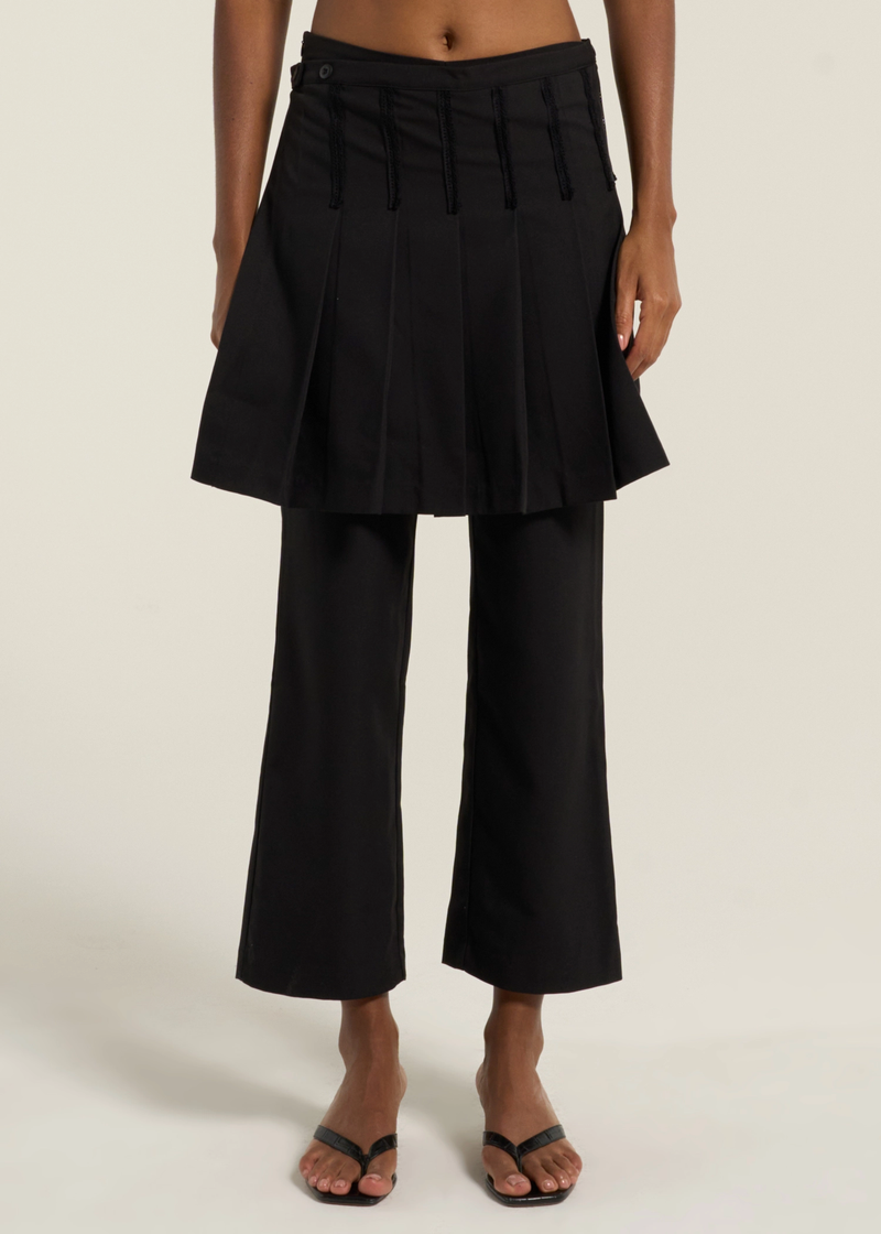 Say it Skirt Pants | Black