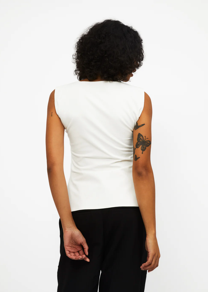 Reversible Bowtie Vest | White