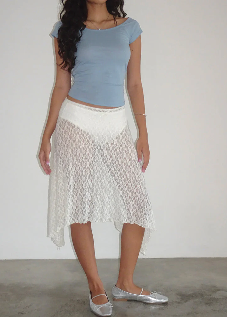 Dendro Midi Lace Skirt