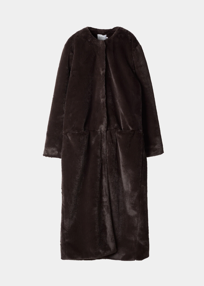 Haga Faux Fur Long Coat