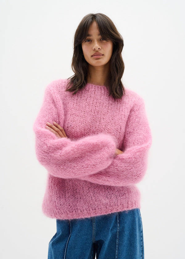Jetra Mohair Sweater | Rose