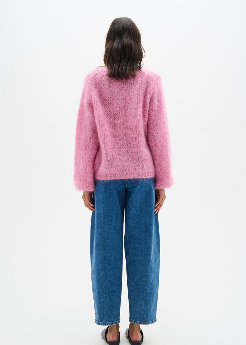Jetra Mohair Sweater | Rose