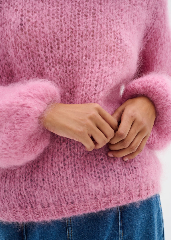Jetra Mohair Sweater | Rose