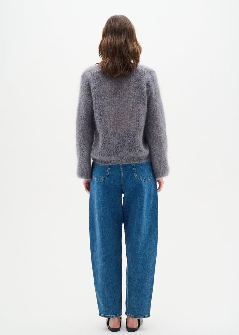 Jetra Mohair Sweater | Granite