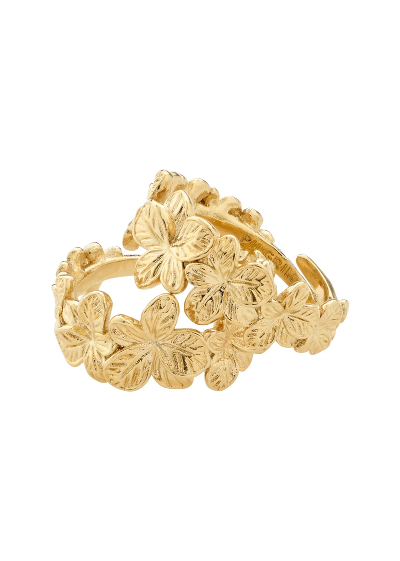 CHARMAINE recycled rings 2-in-1 set | Gold-Plated