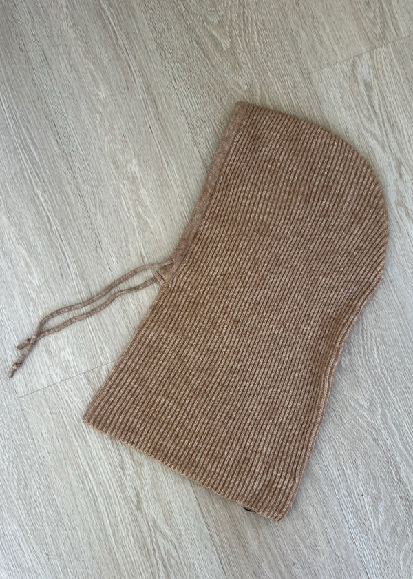 Ribbed Balaclava | Sand