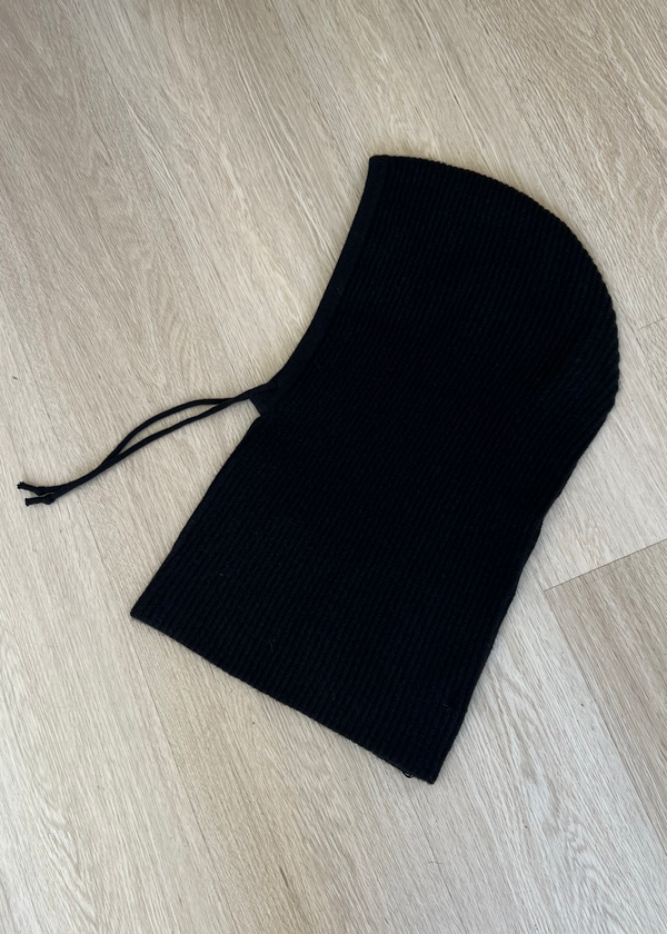 Ribbed Balaclava | Black