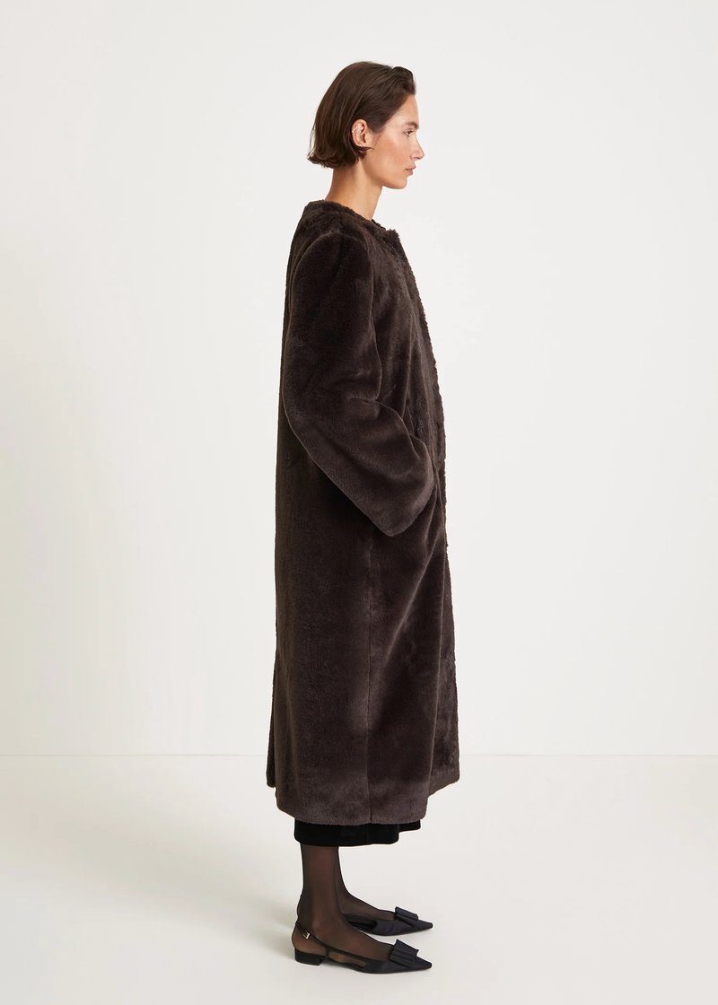 Haga Faux Fur Long Coat