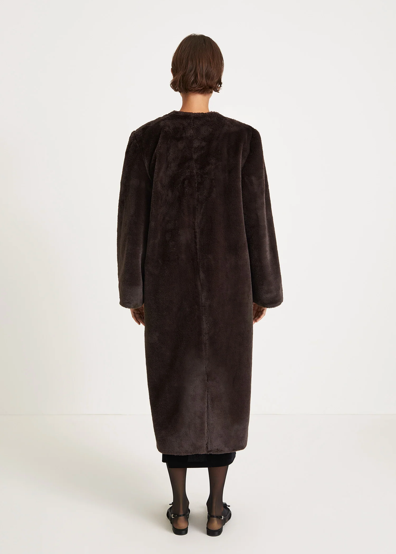 Haga Faux Fur Long Coat