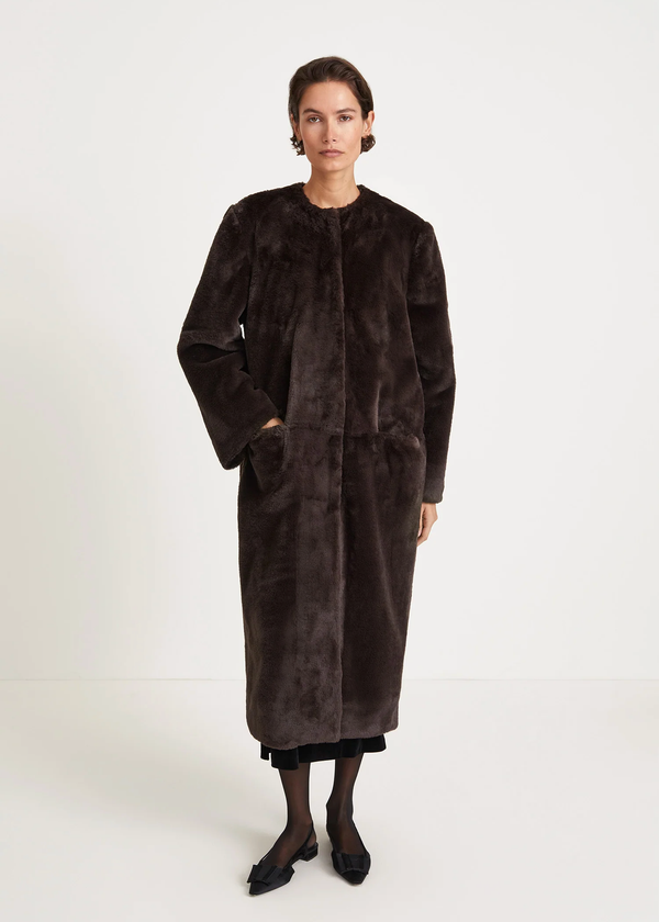 Haga Faux Fur Long Coat