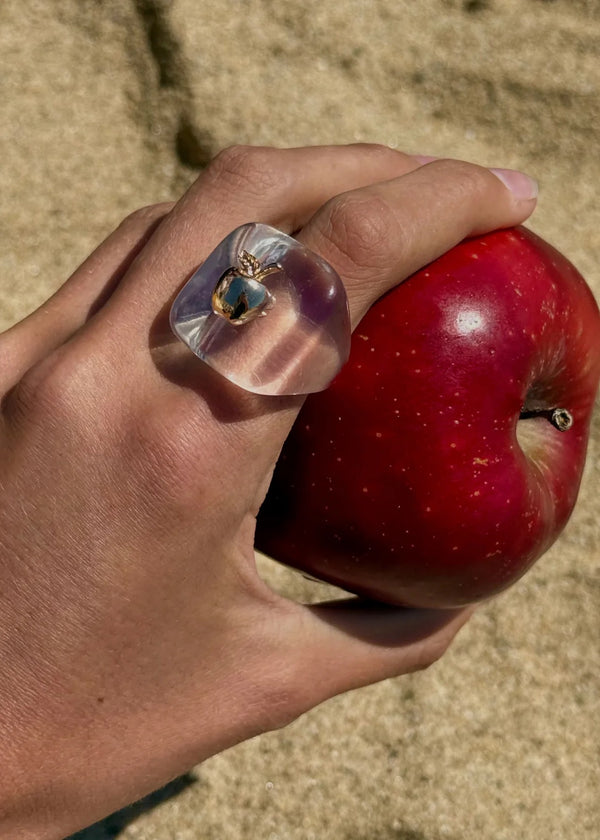 Clear Apple Ring